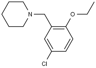 1-[(5-Chloro-2-ethoxyphenyl)methyl]piperidine Structure