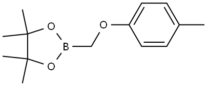 4,4,5,5-Tetramethyl-2-[(4-methylphenoxy)methyl]-1,3,2-dioxaborolane Structure