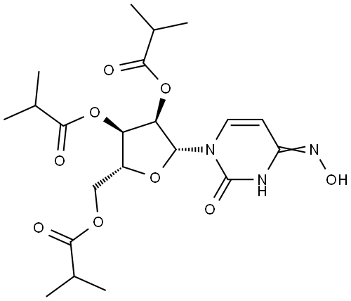 Uridine, 4-oxime, 2',3',5'-(2-methylpropanoate) Structure