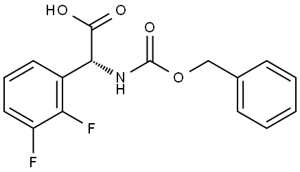 (R)-2-(((benzyloxy)carbonyl)amino)-2-(2,3-difluorophenyl)acetic acid Structure