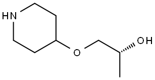 (R)-1-(4-Piperidinyloxy)-2-propanol Structure