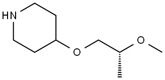 (R)-4-(2-methoxypropoxy)piperidine Structure