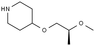 (S)-4-(2-methoxypropoxy)piperidine 구조식 이미지