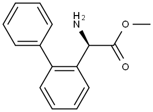 Methyl (αR)-α-amino[1,1′-biphenyl]-2-acetate Structure