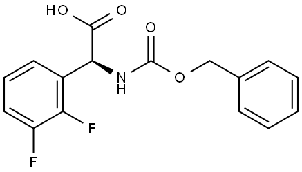 (S)-2-(((benzyloxy)carbonyl)amino)-2-(2,3-difluorophenyl)acetic acid Structure