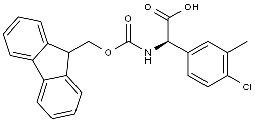 (R)-a-(Fmoc-amino)-4-chloro-3-methylbenzeneacetic acid Structure