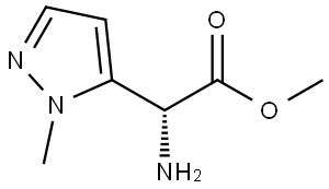 methyl (R)-2-amino-2-(1-methyl-1H-pyrazol-5-yl)acetate Structure