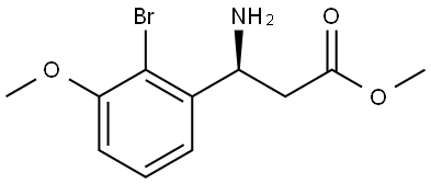 Methyl (βS)-β-amino-2-bromo-3-methoxybenzenepropanoate Structure