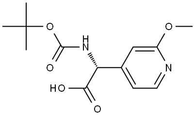 (R)-2-((tert-butoxycarbonyl)amino)-2-(2-methoxypyridin-4-yl)acetic acid Structure