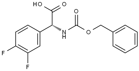 (R)-2-(((benzyloxy)carbonyl)amino)-2-(3,4-difluorophenyl)acetic acid Structure