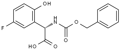 (S)-2-(((benzyloxy)carbonyl)amino)-2-(5-fluoro-2-hydroxyphenyl)acetic acid Structure