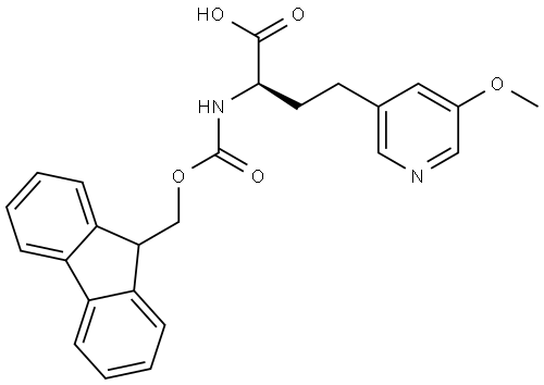 Fmoc-(R)-2-amino-4-(5-methoxypyridin-3-yl)butanoic acid Structure