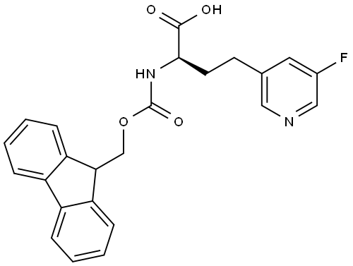 Fmoc-(R)-2-amino-4-(5-fluoropyridin-3-yl)butanoic acid Structure