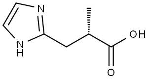 1H-Imidazole-2-propanoic acid, α-methyl-, (αS)- 구조식 이미지