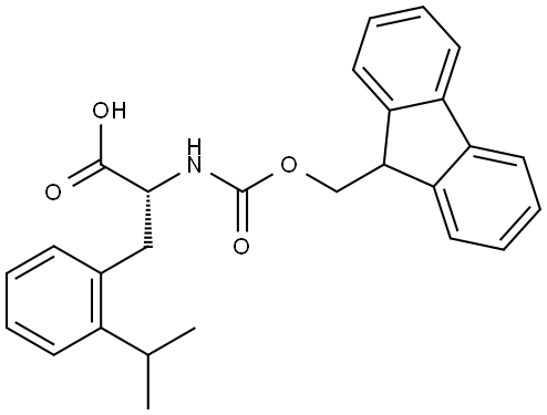 D-Phenylalanine, N-[(9H-fluoren-9-ylmethoxy)carbonyl]-2-(1-methylethyl)- Structure