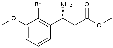 Methyl (βR)-β-amino-2-bromo-3-methoxybenzenepropanoate Structure