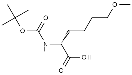 N-Boc-6-methoxy-D-norleucine Structure