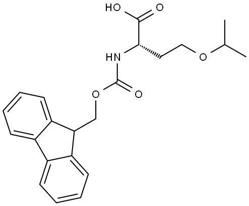 Fmoc-O-isopropyl-L-homoserine Structure