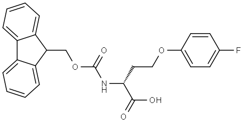 N-Fmoc-O-(4-fluorophenyl)-D-homoserine Structure