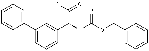 (R)-2-([1,1'-biphenyl]-3-yl)-2-(((benzyloxy)carbonyl)amino)acetic acid Structure