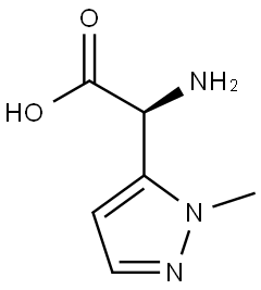 (S)-2-amino-2-(1-methyl-1H-pyrazol-5-yl)acetic acid Structure