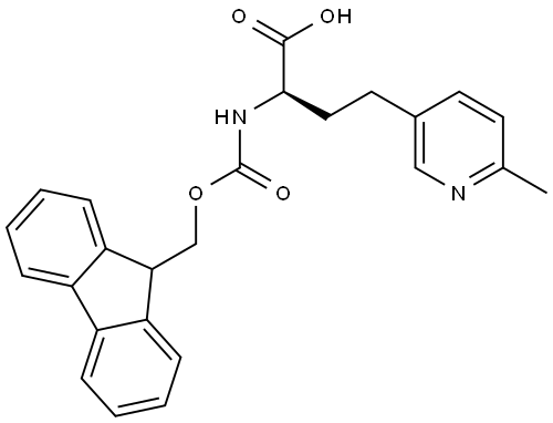 Fmoc-(R)-2-amino-4-(6-methylpyridin-3-yl)butanoic acid Structure