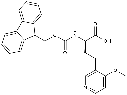 Fmoc-(R)-2-amino-4-(4-methoxypyridin-3-yl)butanoic acid Structure