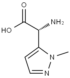 (R)-2-amino-2-(1-methyl-1H-pyrazol-5-yl)acetic acid Structure