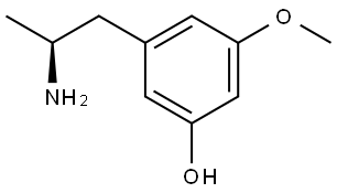 (S)-3-(2-aminopropyl)-5-methoxyphenol Structure