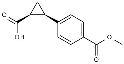 (1R,2S)-2-(4-(2-hydroxyacetyl)phenyl)cyclopropanecarboxylic acid Structure