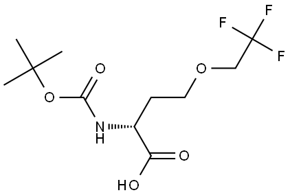 Boc-D-HomoSer(CH2CF3)-OH Structure