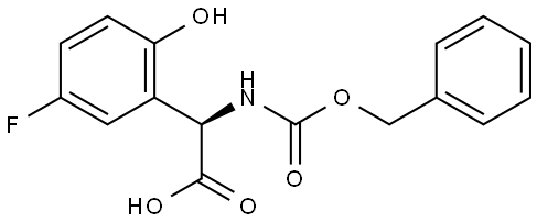 (R)-2-(((benzyloxy)carbonyl)amino)-2-(5-fluoro-2-hydroxyphenyl)acetic acid Structure