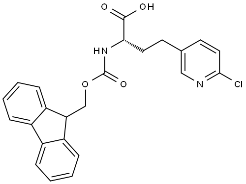 Fmoc-(S)-2-amino-4-(6-chloropyridin-3-yl)butanoic acid Structure