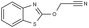 2-(2-Benzothiazolyloxy)acetonitrile Structure