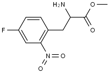 METHYL 2-AMINO-3-(4-FLUORO-2-NITROPHENYL)PROPANOATE Structure