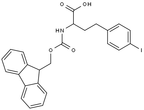 2-(Fmoc-amino)-4-(4-iodophenyl)butanoic acid Structure