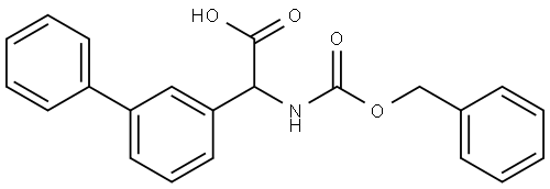 2-([1,1'-biphenyl]-3-yl)-2-(((benzyloxy)carbonyl)amino)acetic acid Structure