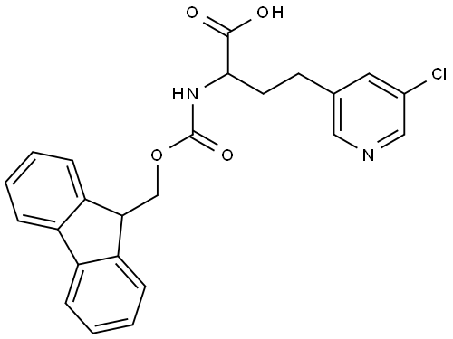 Fmoc-2-amino-4-(5-chloropyridin-3-yl)butanoic acid Structure