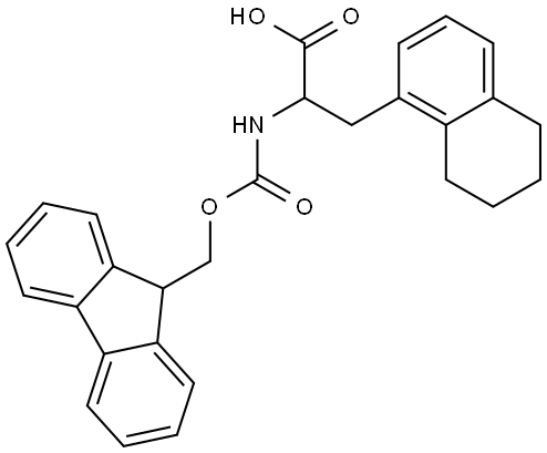 2-(Fmoc-amino)-3-(5,6,7,8-tetrahydronaphthalen-1-yl)propanoic acid Structure