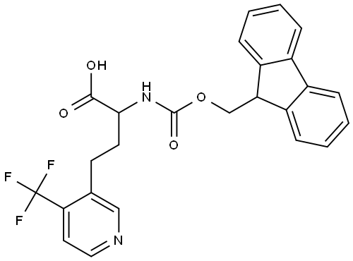 Fmoc-2-amino-4-(4-trifluoromethylpyridin-3-yl)butanoic acid Structure