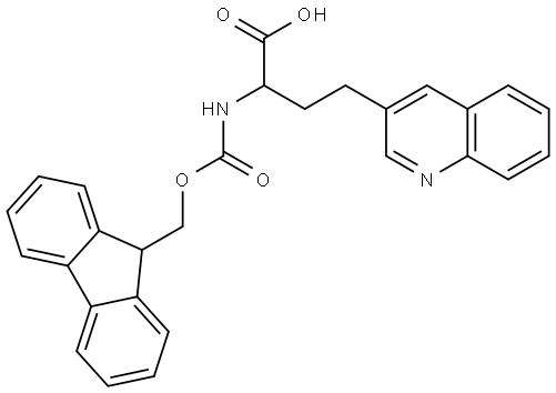 a-(Fmoc-amino)-3-quinolinebutanoic acid Structure