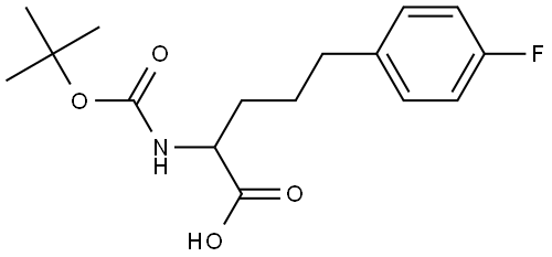 Boc-2-amino-5-(4-fluorophenyl)pentanoic acid Structure