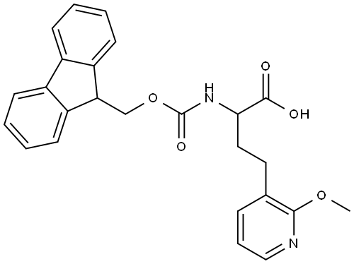 Fmoc-2-amino-4-(2-methoxypyridin-3-yl)butanoic acid Structure