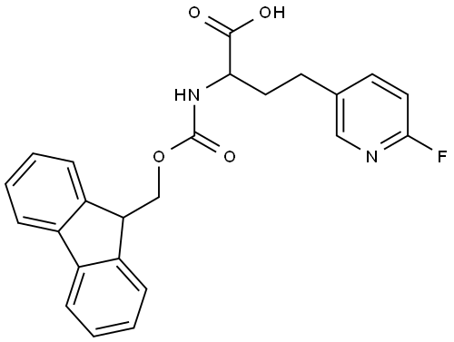 Fmoc-2-amino-4-(6-fluoropyridin-3-yl)butanoic acid Structure