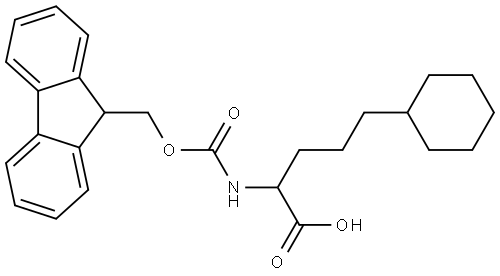 Fmoc-2-amino-5-cyclohexylpentanoic acid Structure