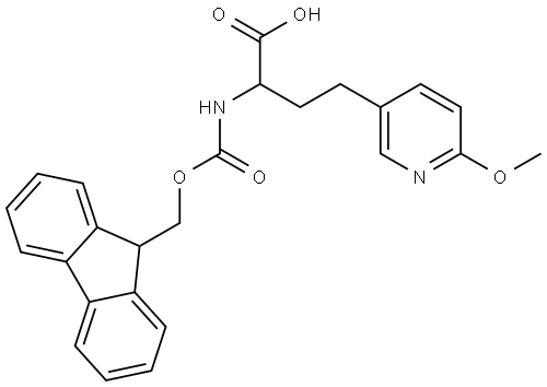 Fmoc-2-amino-4-(6-methoxypyridin-3-yl)butanoic acid Structure