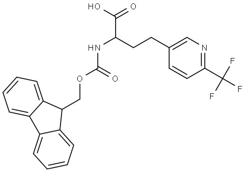 Fmoc-2-amino-4-(6-trifluoromethylpyridin-3-yl)butanoic acid Structure