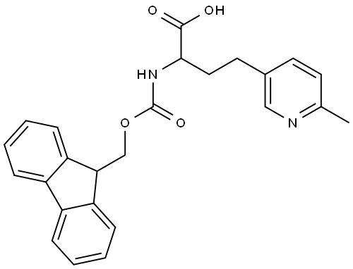 Fmoc-2-amino-4-(6-methylpyridin-3-yl)butanoic acid Structure