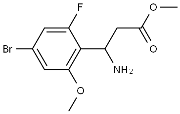 Methyl β-amino-4-bromo-2-fluoro-6-methoxybenzenepropanoate Structure