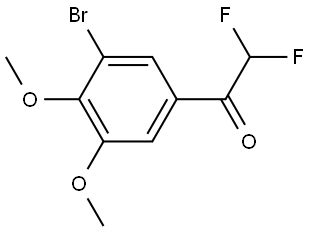 1-(3-bromo-4,5-dimethoxyphenyl)-2,2-difluoroethanone Structure
